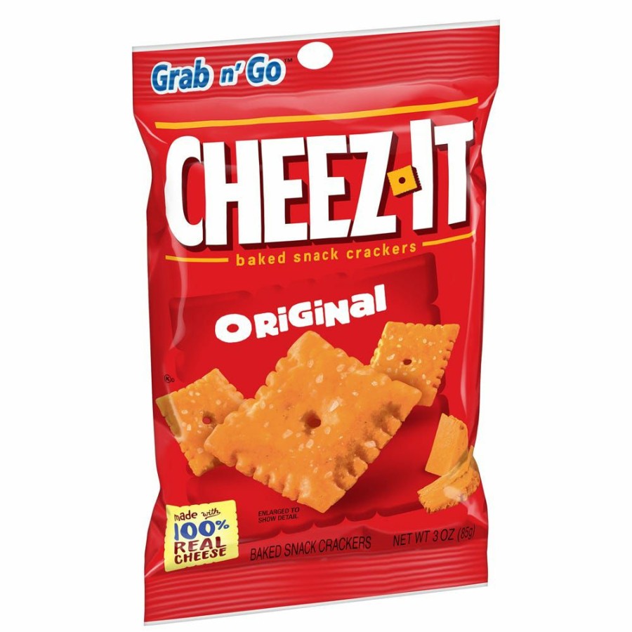 Hot Cheez It Cheez-It Grab 'N Go Baked Snack Crackers, 3 Oz. Chips & Crackers