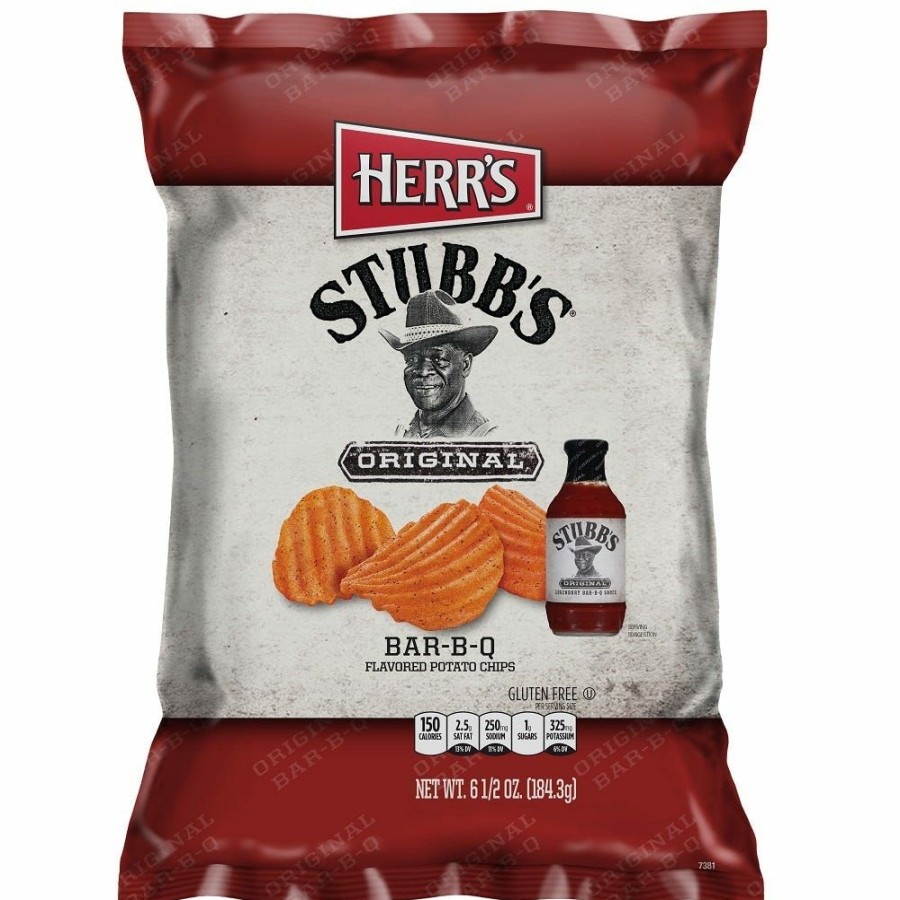 Online Herr'S Stubb'S Original Bbq Chips, 6.5 Oz. Chips & Crackers