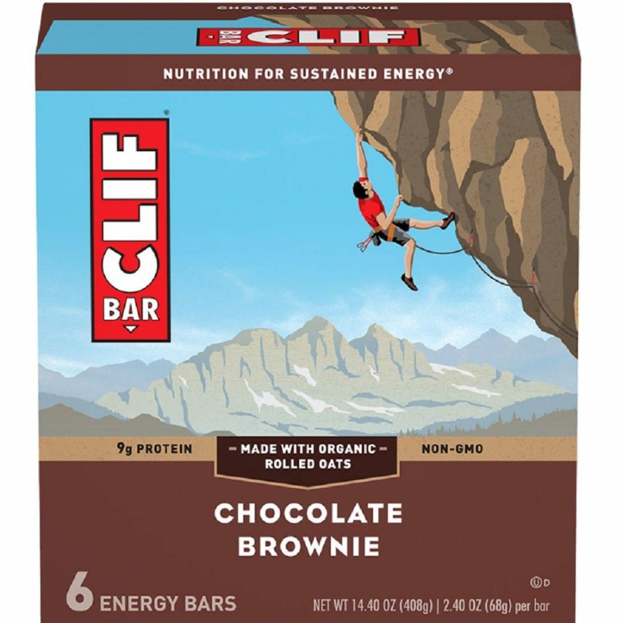 Online Clif Bar Chocolate Brownie Bars, 6 Count Granola & Snack Bars