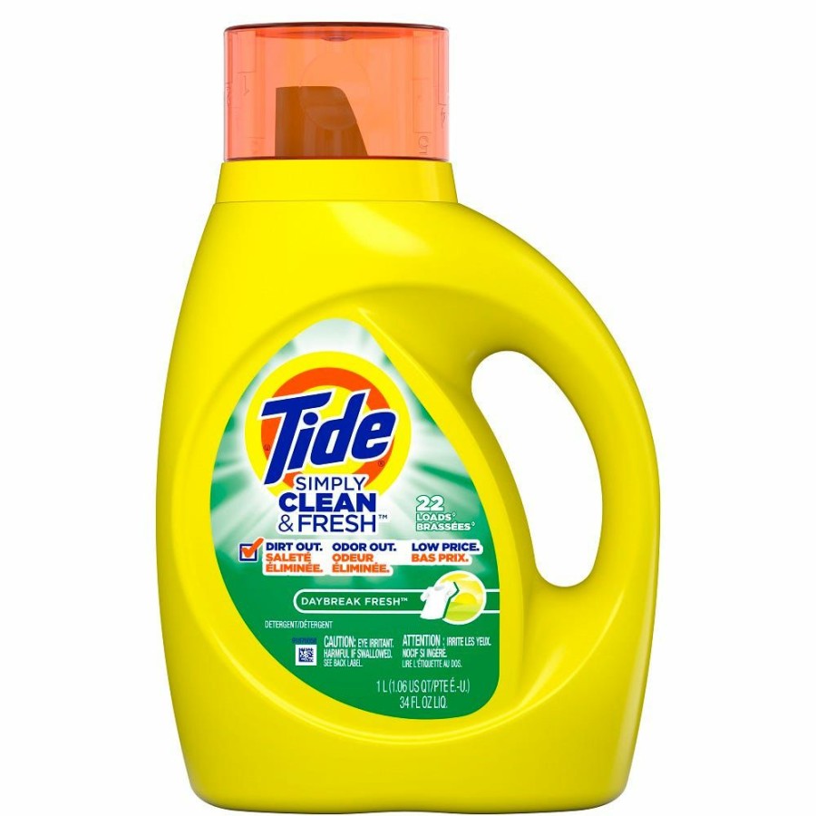 Hot Procter And Gamble Distributing Tide Simply Liquid Clean & Fresh Hec Day Break Fresh 34Oz 22Ld Laundry Detergent