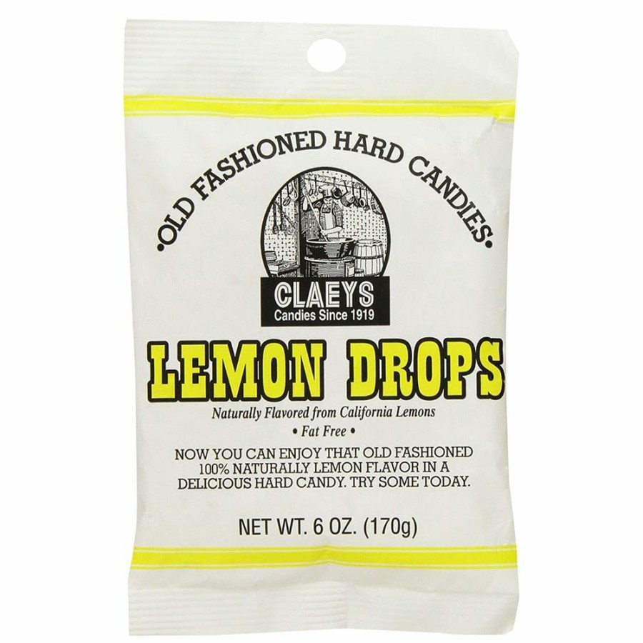 Best Claeys Old Fashioned Lemon Drop Hard Candies, 6 Oz. Hard Candy & Lollipops