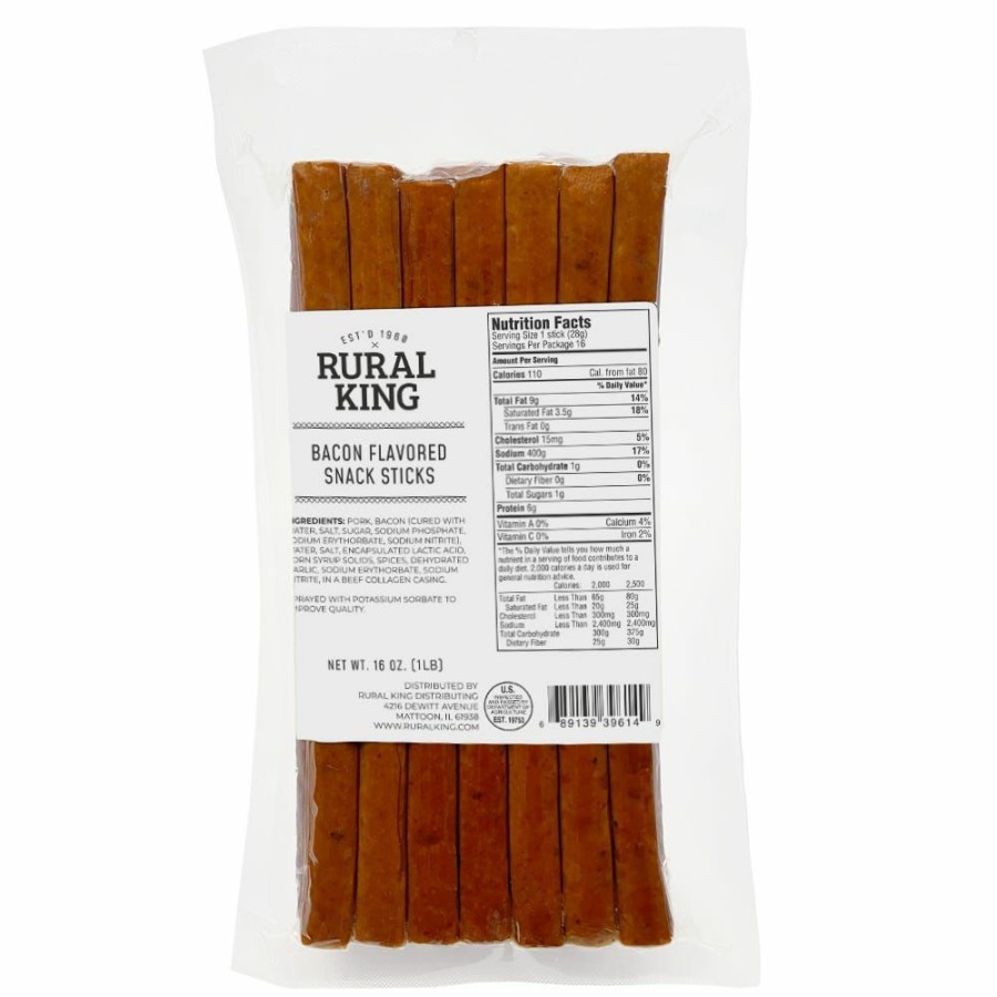 New Rural King 16Oz Bacon Sticks Jerky