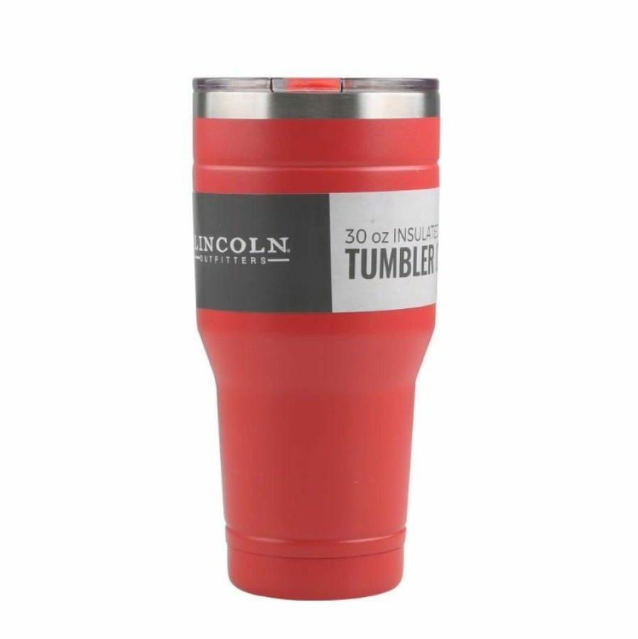 Online Lincoln Outfitters 30Oz. Stainless Steel Coral Tumbler 30Lo2345 Camp Kitchen