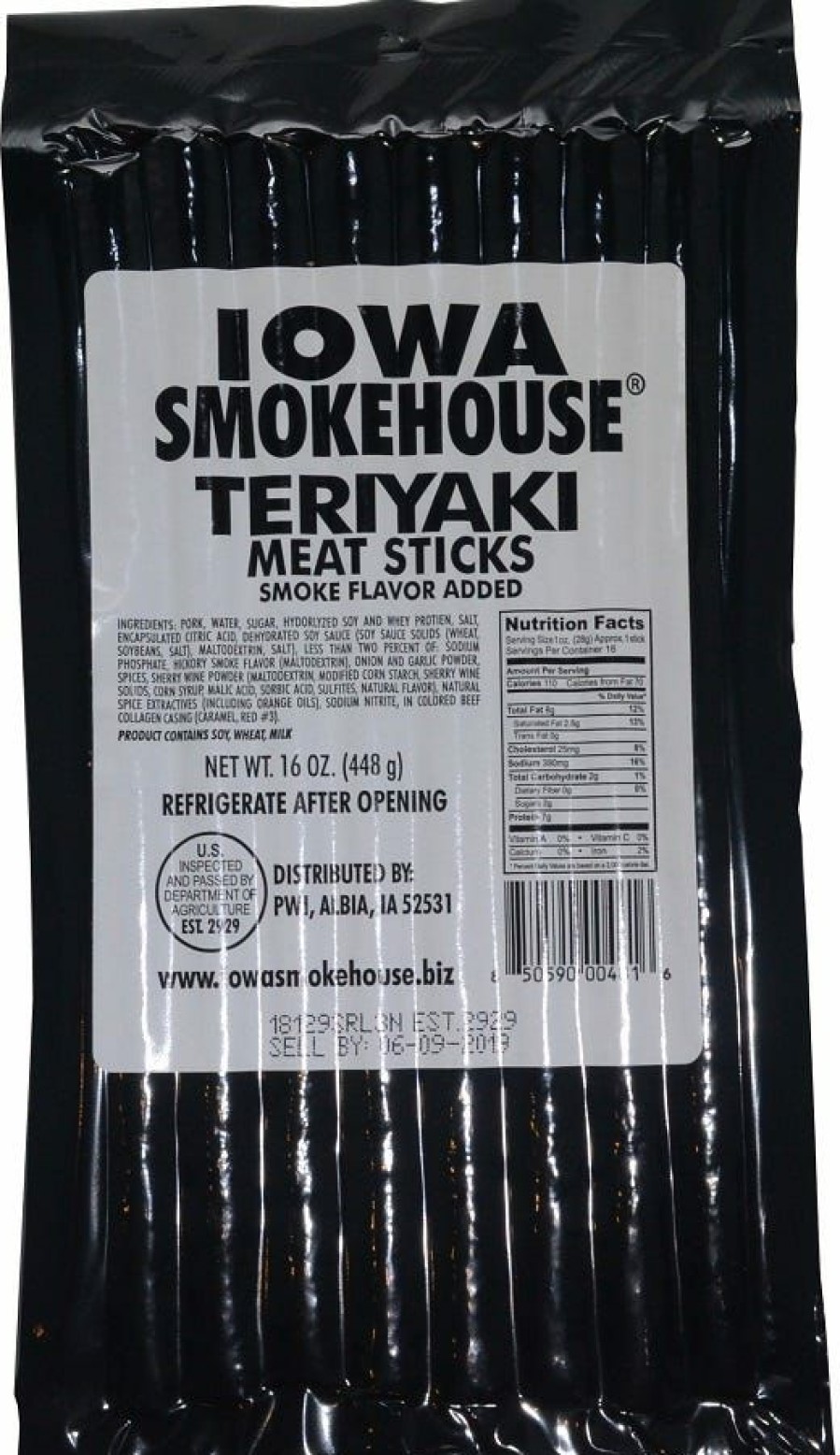 Wholesale Iowa Smokehouse Teriyaki Meat Sticks Is-Mste Jerky