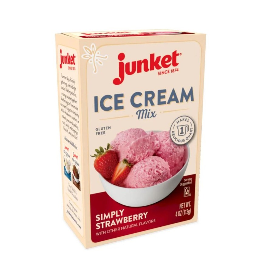 Online Junket Strawberry Ice Cream Mix, 4 Oz. 42401 Baking Essentials