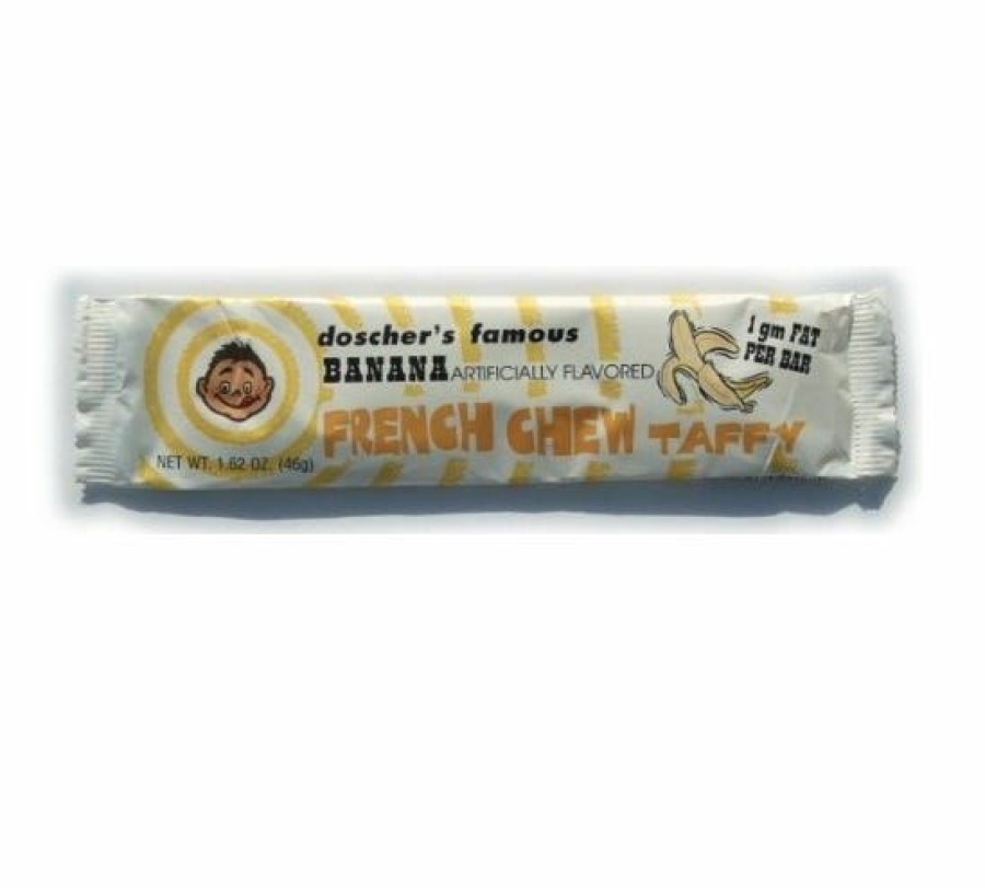 Clearance Various Brands Doscher'S Famous French Chew Taffy Banana Flavor, 1.62 Oz. Gummy & Chewy