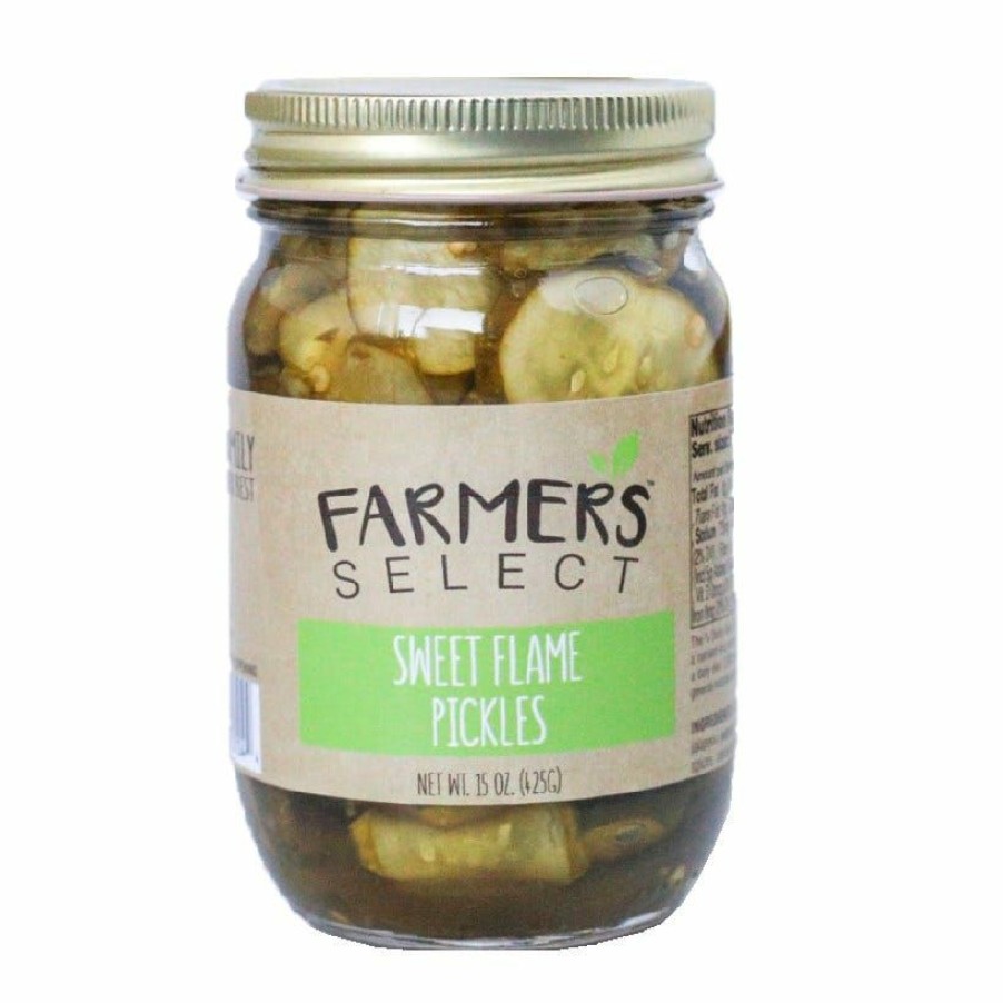 Hot Farmer'S Select Farmers Select Sweet Flame Pickles, 15 Oz. Spices & Seasonings