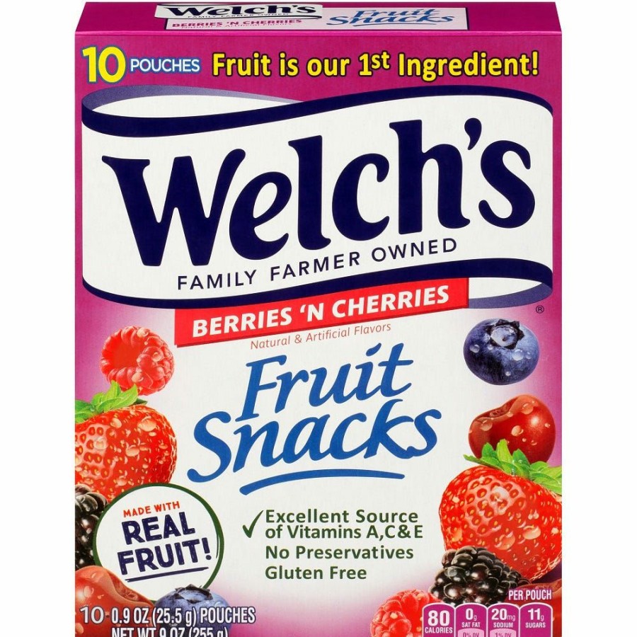 Online Welch'S Berries And Cherries Fruit Snacks, 9 Oz.