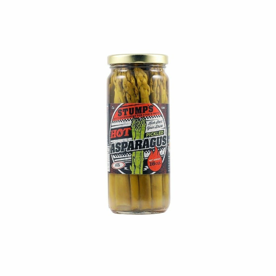 New Stump'S Hot Pickled Asparagus, 16 Oz. Canned Goods & Soups