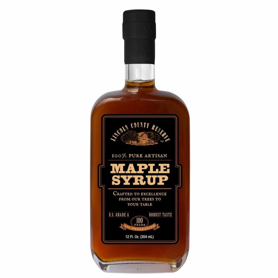 Clearance Lincoln County Reserve 100% Pure Maple Syrup, 12 Oz. Pancake Syrup