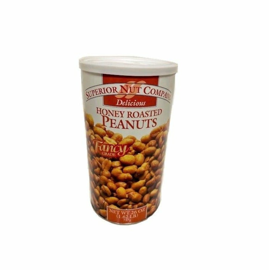 New Superior Nut Company Honey Roasted Peanuts 26Oz. Can