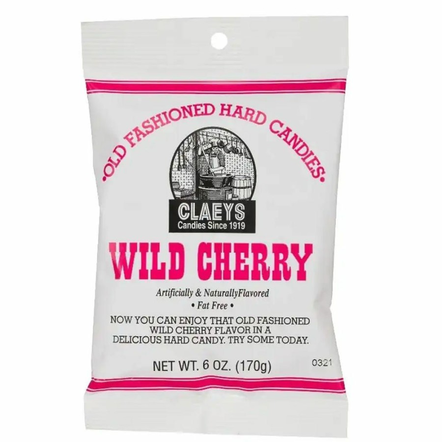 New Claeys Old Fashioned Wild Cherry Hard Candies, 6 Oz. Hard Candy & Lollipops