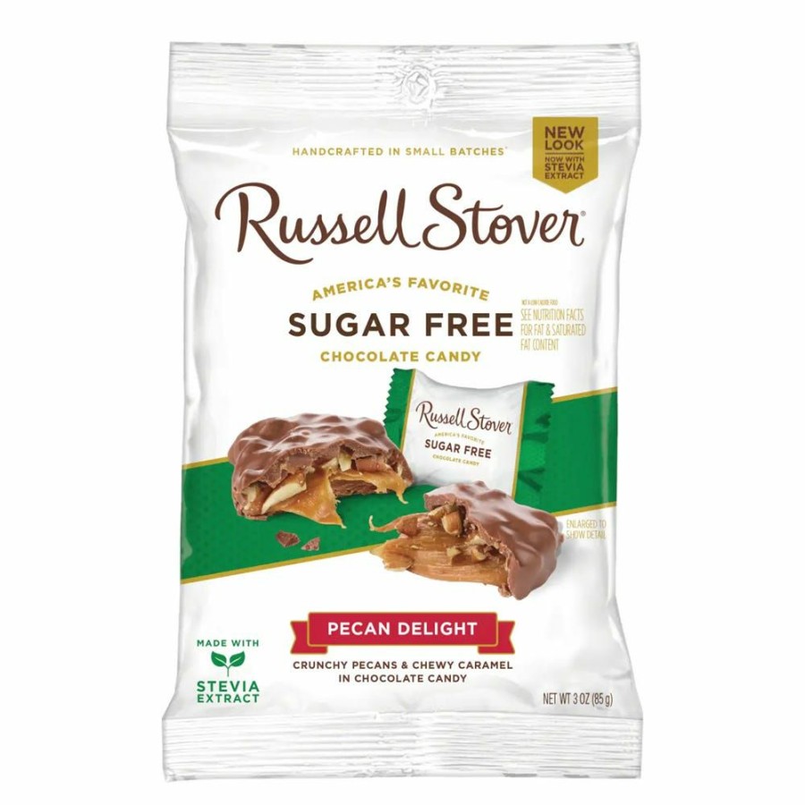 Best Russell Stover Sugar Free Pecan Delights, 3 Oz. Chocolate