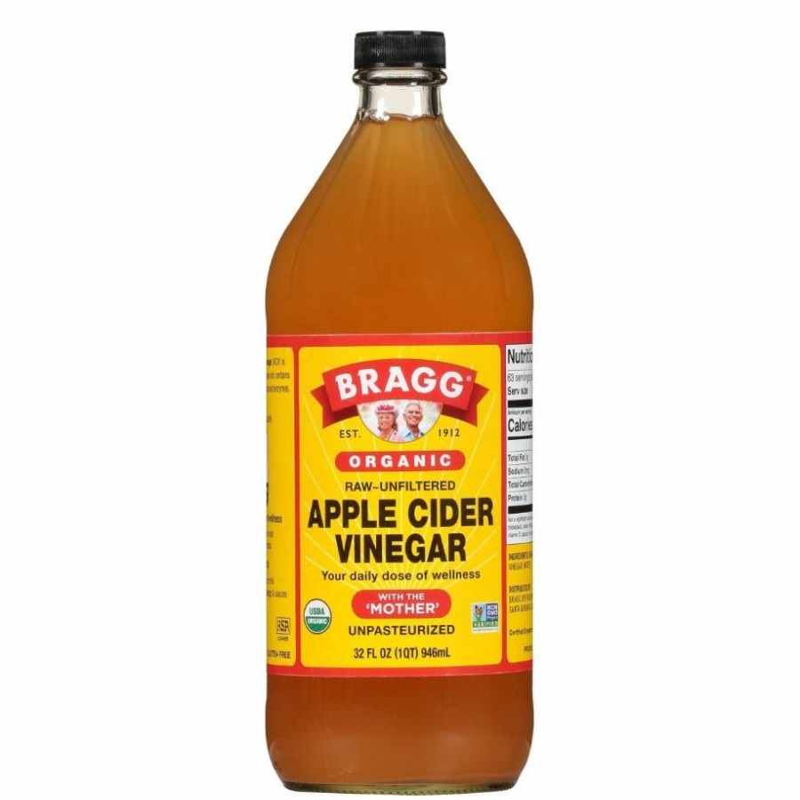 Best Various Brands Bragg Organic Raw-Unfiltered Apple Cider Vinegar, 32 Oz. Pantry