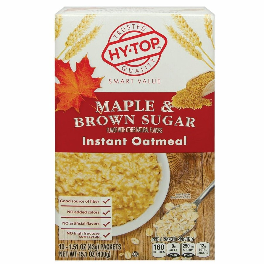 Best Hytop Maple And Brown Sugar Instant Oatmeal, 15.1 Oz.