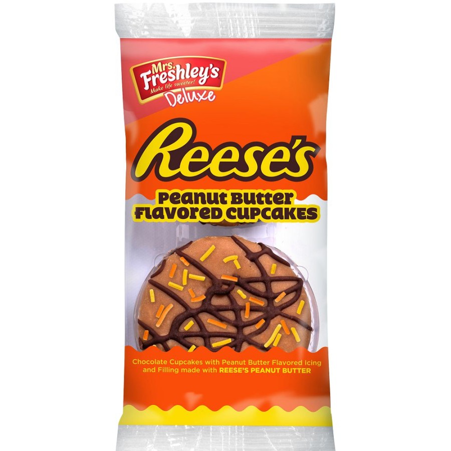 Hot Mrs. Freshley'S Mrs Freshley'S Deluxe Reese'S Peanut Butter Cupcake, 2 Pack Snacks