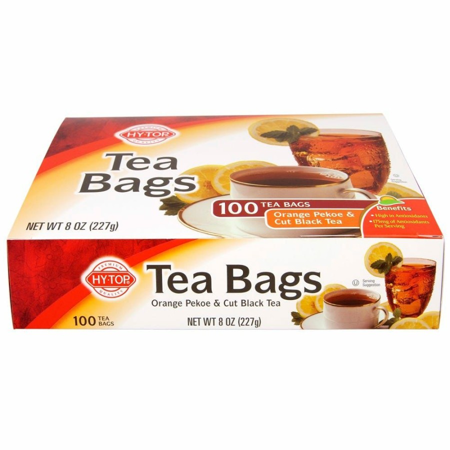 New Hytop Orange Pekoe & Cut Black Tea, 100 Tea Bags