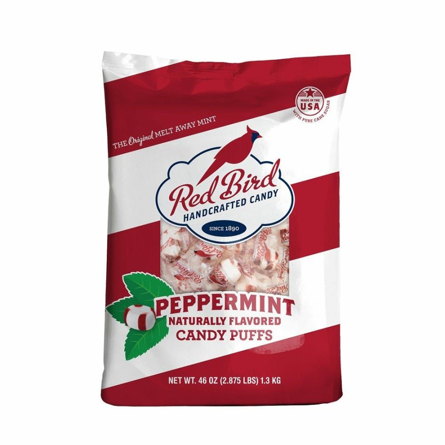 Clearance Red Bird Soft Peppermint Candy Puffs, 46 Oz. Mints