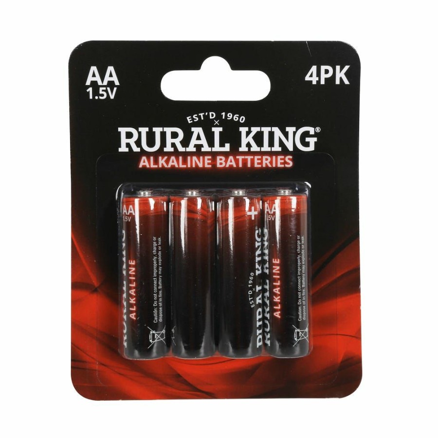 Online Rural King Aa Alkaline Batteries, 4 Pack Aa4Pkalk Household Batteries