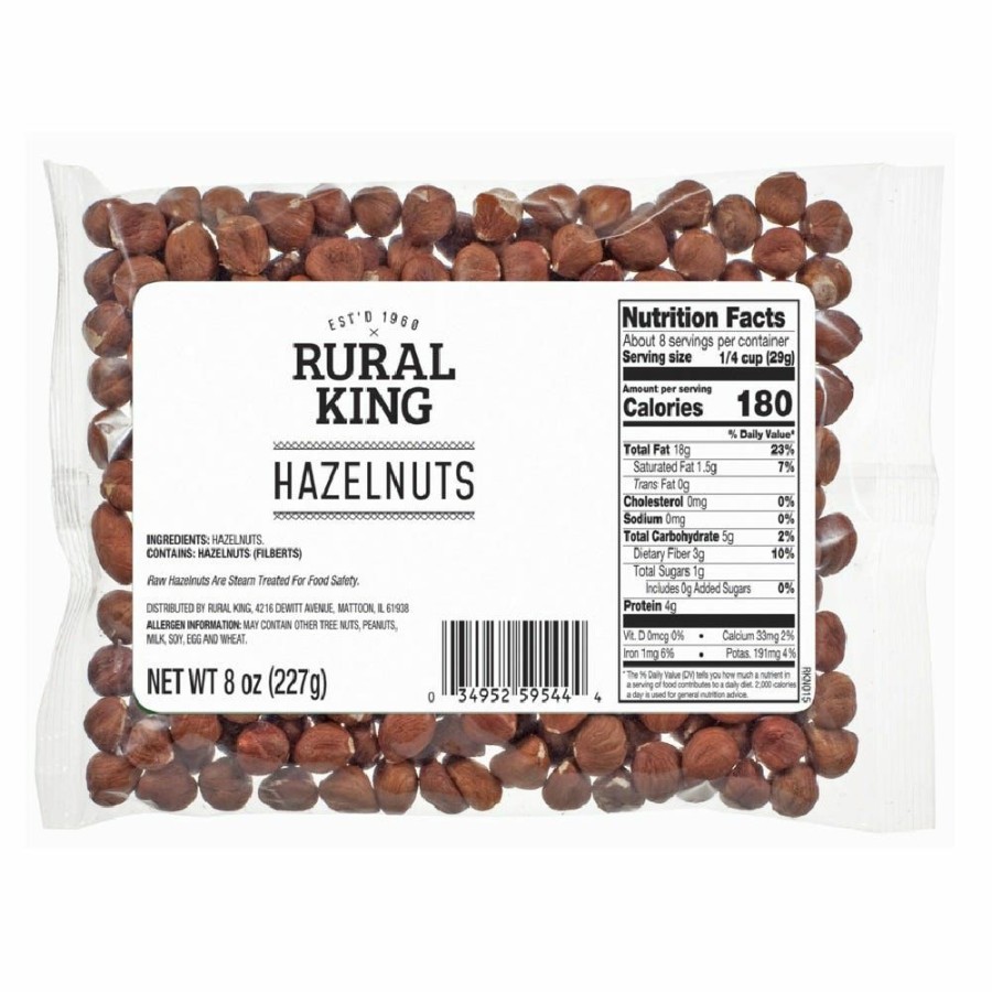 Hot Rural King Hazelnuts, 8 Oz.