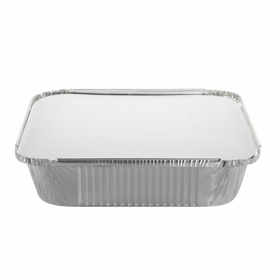 Wholesale Aluminum Products 9 Square Aluminum Pan With Lid, 10 Count 01549 Disposable Kitchenware