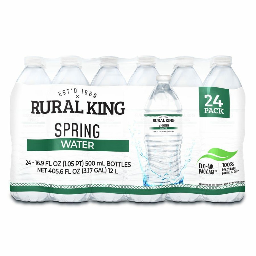 Clearance Various Brands Bottled Spring Water, 24 Pack