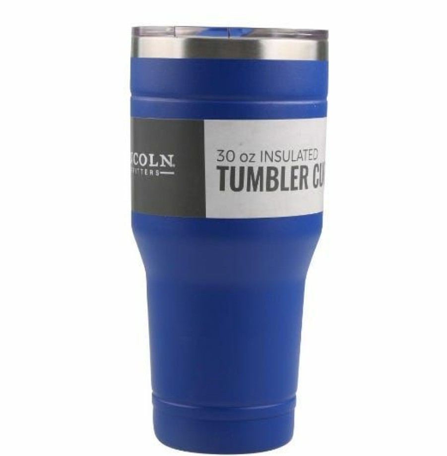 Wholesale Lincoln Outfitters 30Oz. Stainless Steel Blue Tumbler 30Lo287 Camp Kitchen