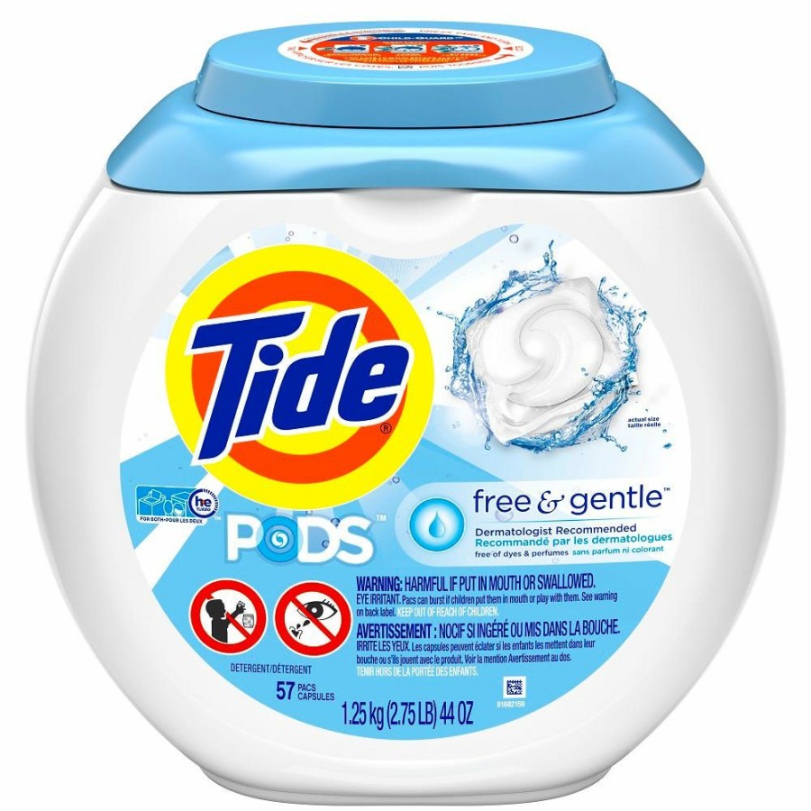 Best Procter And Gamble Distributing Tide Pods Free & Gentle 57Ct Laundry Detergent