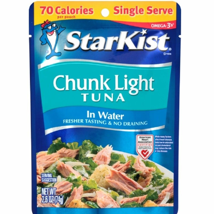 Hot Starkist Chunk Light Tuna In Water, 2.6 Oz. Canned Goods & Soups