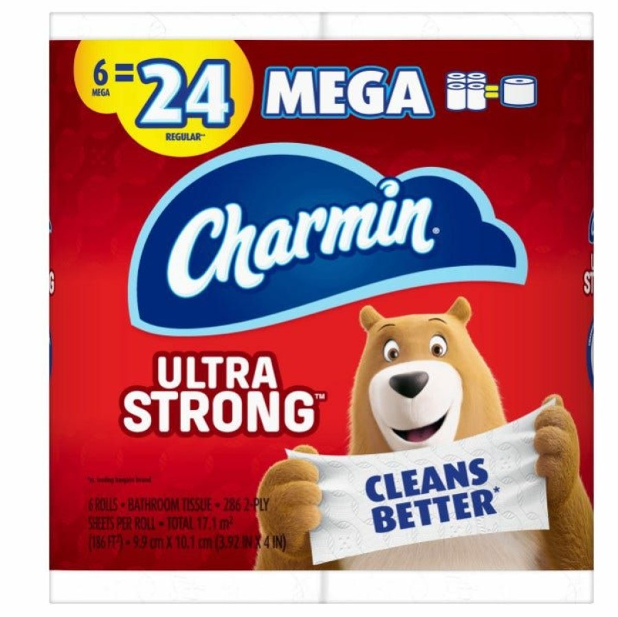 Online Charmin Ultra Strong Toilet Paper, 6 Mega Rolls, 1716 Sheets