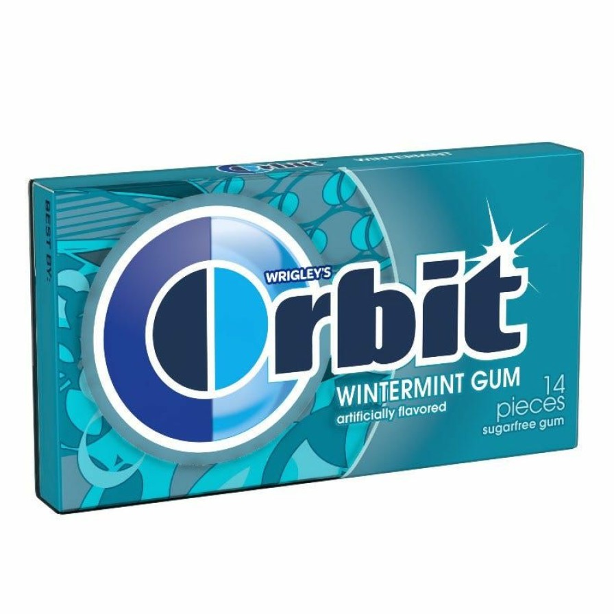 Hot Orbit Wintermint Sugar Free Gum, 14 Sticks