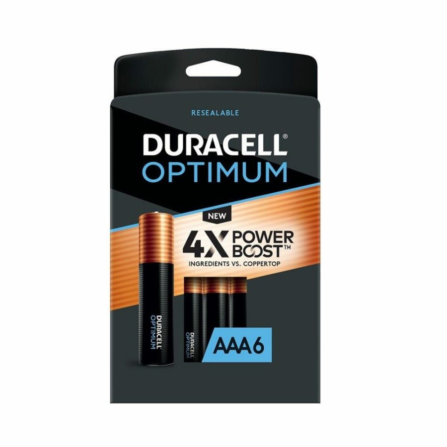 Best Duracell Optimum Aaa Batteries, 6 Pack Household Batteries