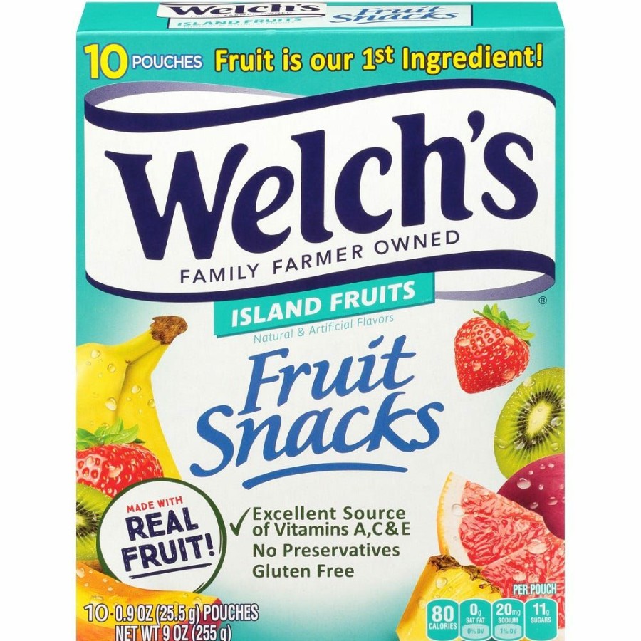 New Welch'S Island Fruit Fruit Snacks, 10 Pouches