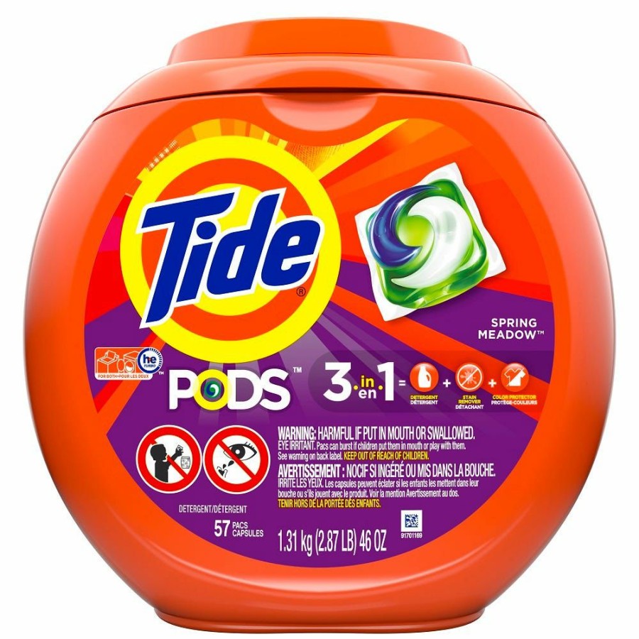 Wholesale Procter And Gamble Distributing Tide Pods Spring Meadow 57Ct Laundry Detergent