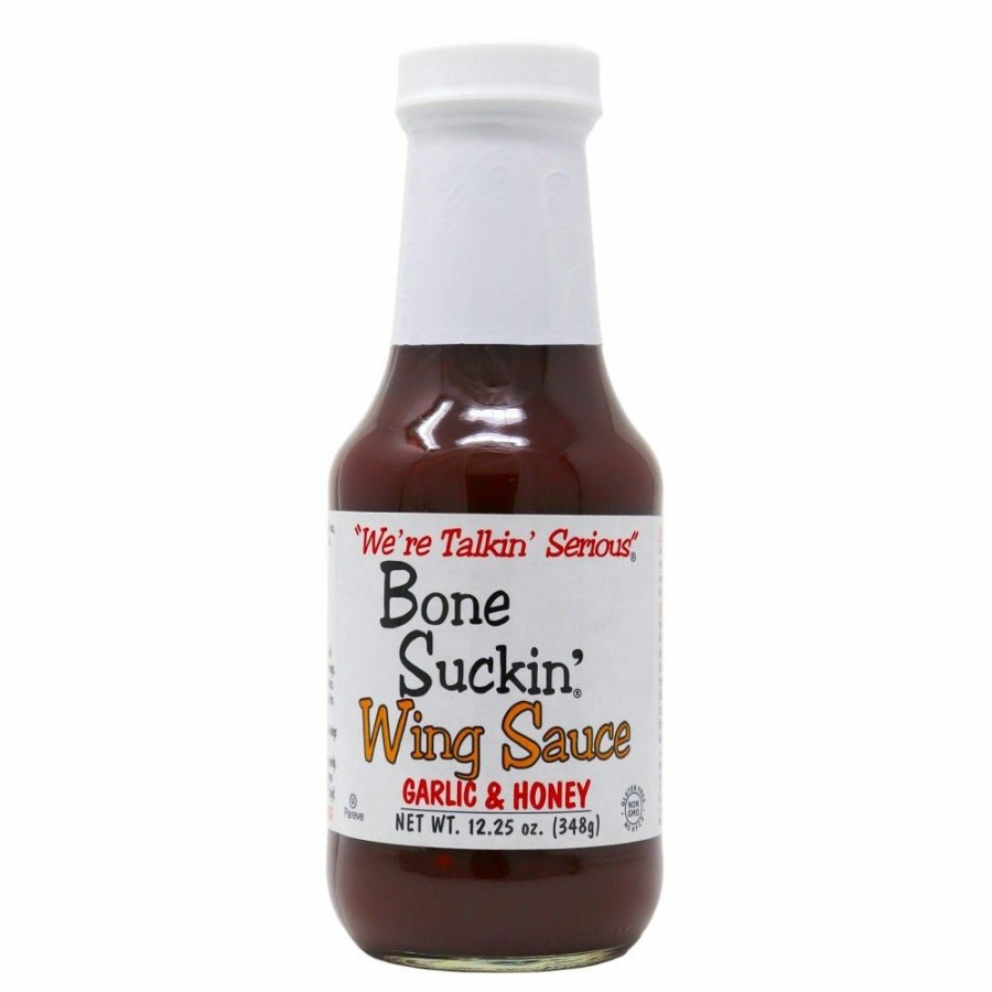 New Bone Suckin' Wing Sauce Garlic And Honey, 12.25 Oz. Condiments & Sauces