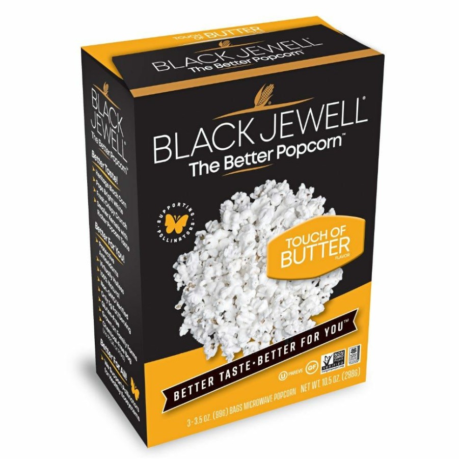 Hot Black Jewell Black Jewel Premium Microwave Popcorn With Butter, 10.5 Oz.