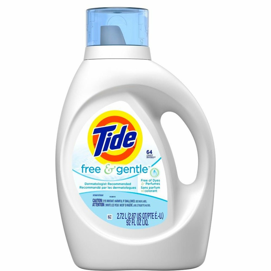 Online Procter And Gamble Distributing Tide Liquid He Free & Gentle 92Oz 64Ld Laundry Detergent