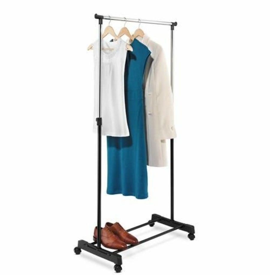 Best Honey-Can-Do Honeycando Adjustable Rolling Garment Rack Gar01122 Laundry Baskets