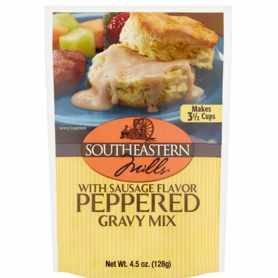 Best Southeastern Mills Pepper Gravy With Sausage, 4.5 Oz. Condiments & Sauces