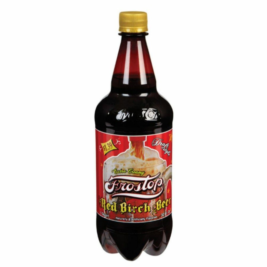 New Frostop Red Birch Beer Soda, 32 Oz.