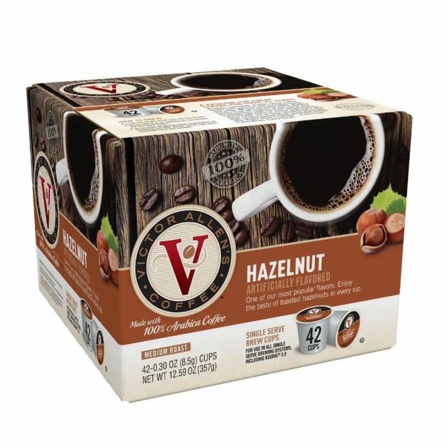 Best Victor Allen'S Hazelnut Single Serve Coffee Cups, 42 Count