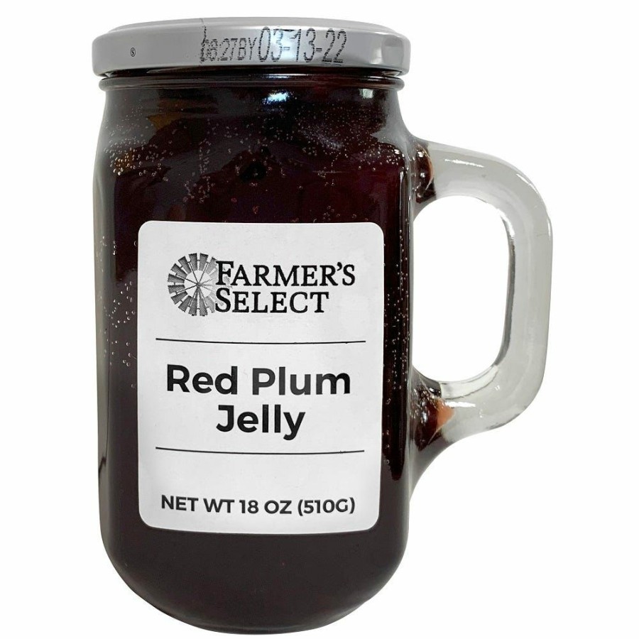 New Farmer'S Select Red Plum Jelly, 18 Oz. Jams & Jellies